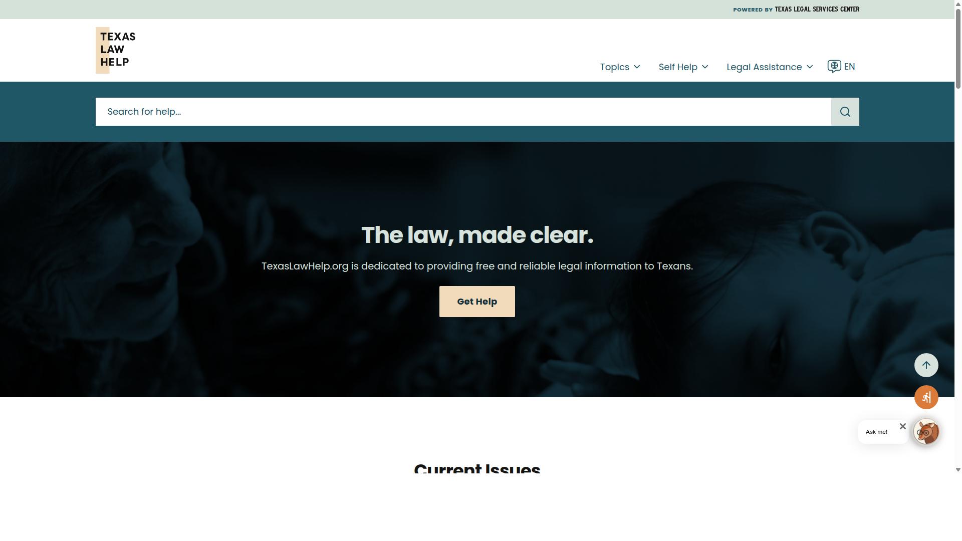 Texas for Free Consultations 24/7 website